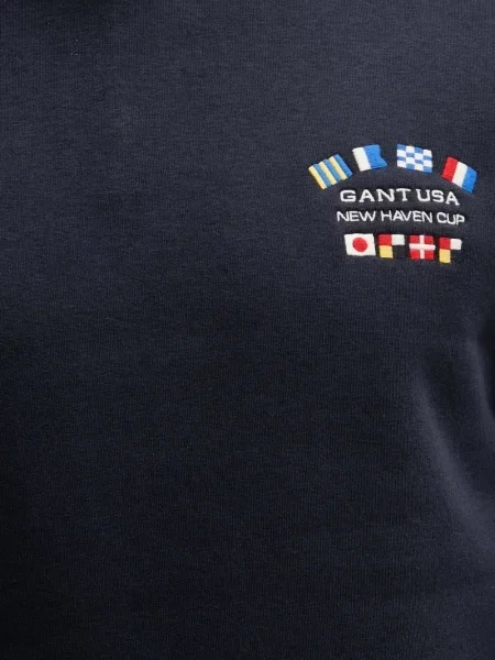 Hanorac crewneck Gant albastru