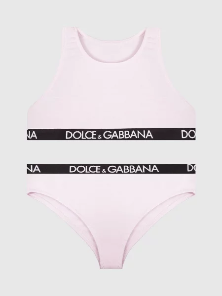 Дитячий набір із топа та трусиків Dolce&gabbana рожевий