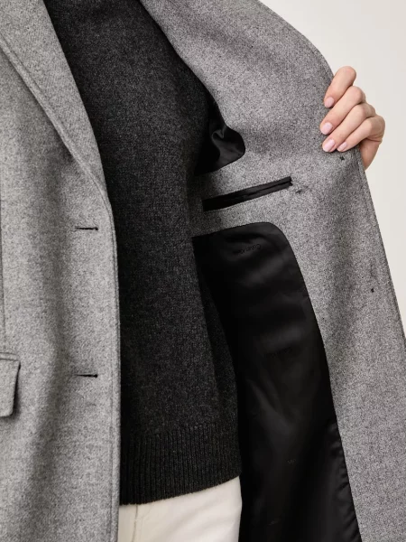 Calvin Klein női kabát gyapjúval szürke
