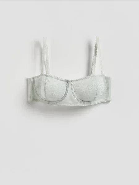 Reserved М’який бюстгальтер з кісточками блідо-зелений зелений