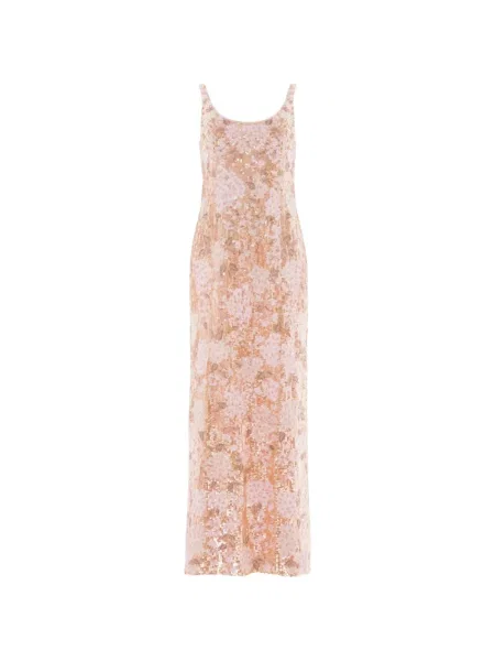 Rochie Needle & Thread cu paiete cu model floral roz