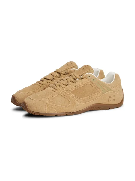 Tommy Jeans Sneakers Archive Lite Suede Maro bej