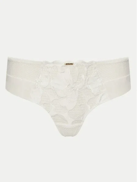 Бикини Chantelle синьо от полупрозрачна материя бяло