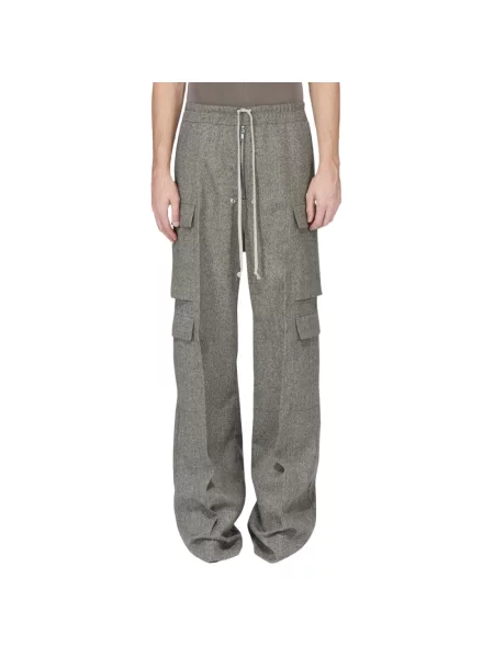 Spodnie Rick Owens wełniane szare