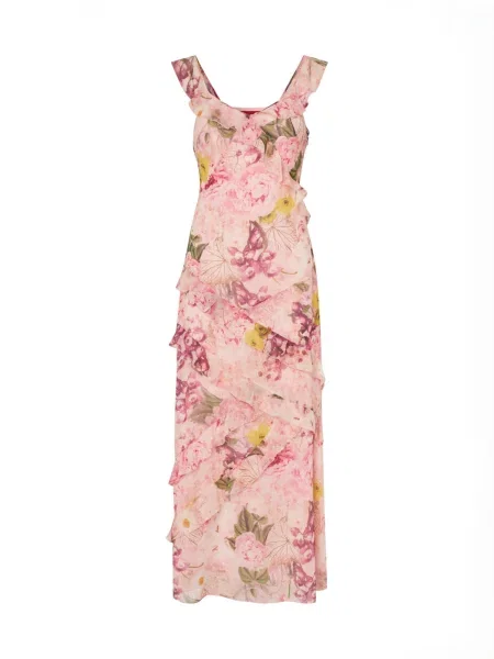 Crās Rochie Levinecras / verde / roz galben