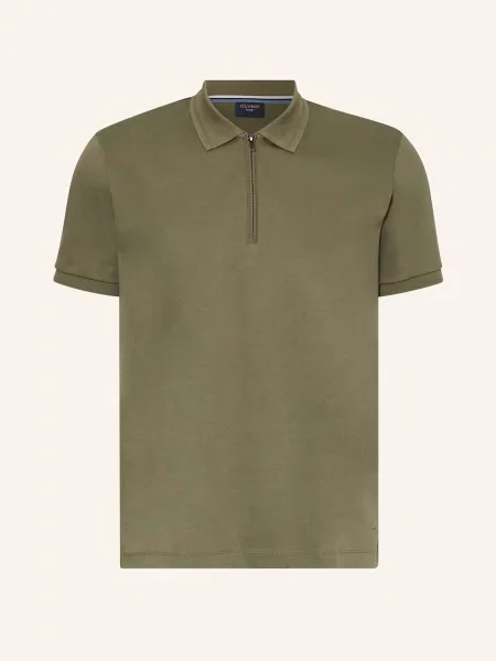 Olymp Žerzejová Polokošile Casual Comfort Fit olivová