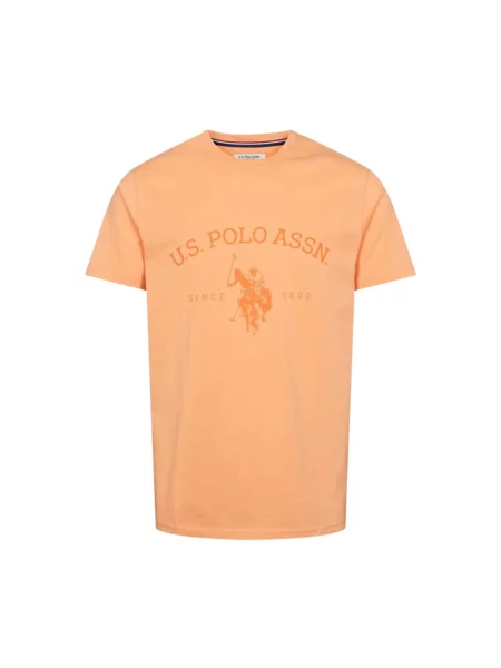 U.S. POLO ASSN. Tricou UWMaise deschis portocaliu