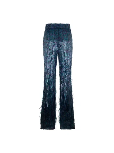 Spodnie Alberta Ferretti niebieskie
