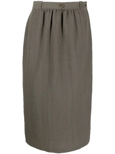 Sukně Giorgio Armani Pre-owned šedé