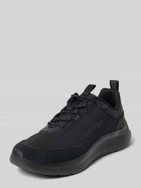 Buty Calvin Klein Light Eva Runn Essential Laceup Suede triple black czarne