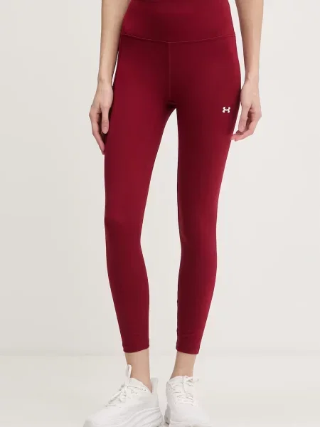 Under Armour legginsy Motion bordowe