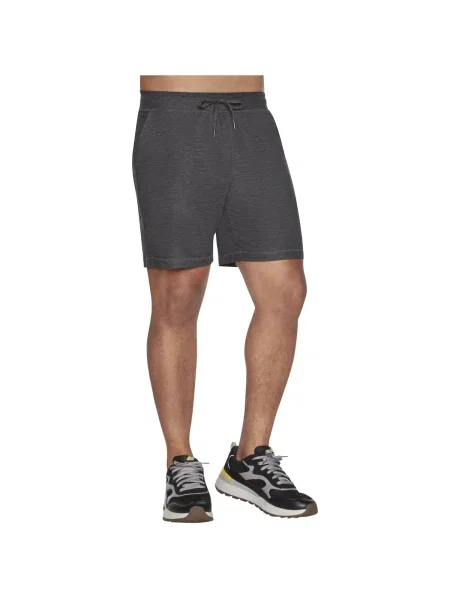 Pantaloni Skechers scurte gri