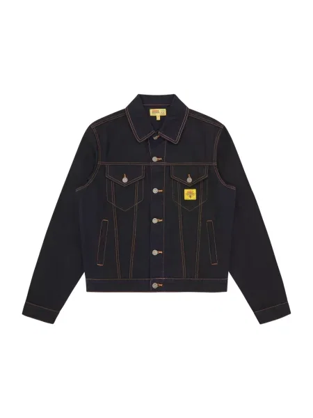 ICECREAM kurtka jeansowa Oil Stained Trucker Jacket przejściowa oversize niebieski