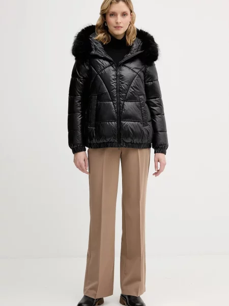 Штани Sisley прямі висока посадка бежевий