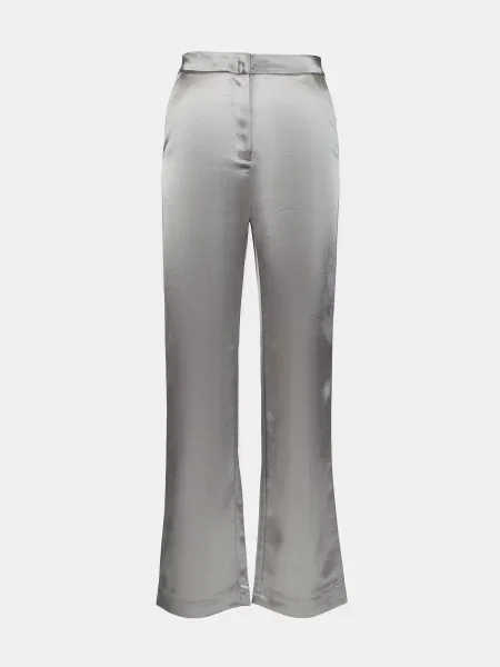 Pantaloni Orsay din satin gri