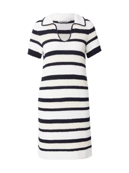 ARMEDANGELS Úpletové šaty PAOLINAA černá přírodní bílá