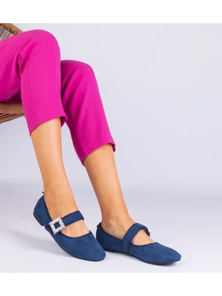 Balerinke D/ceo z zaponko s kristali modra