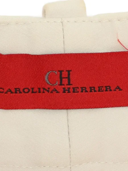 Pantaloni Carolina Herrera retro alb