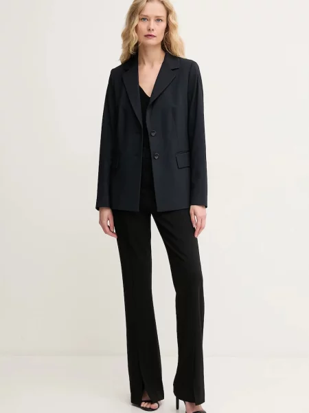 Піджак United Colors of Benetton однобортний однотонний синій