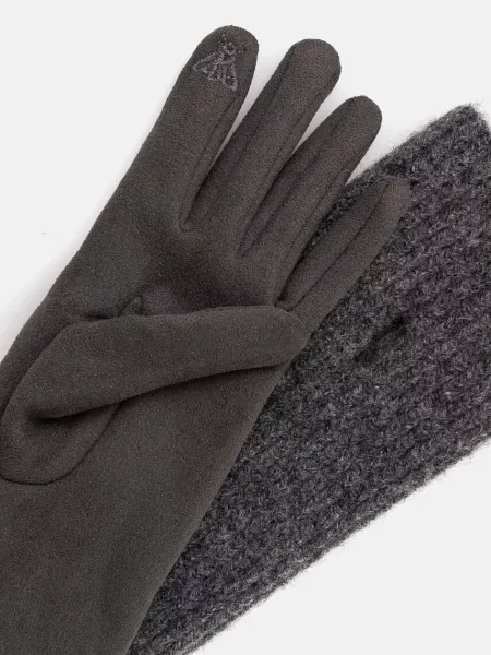 Рукавички з домішкою вовни Medicine сірий