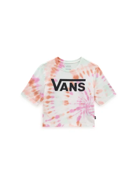 VANS Tricou portocaliu / roz / negru alb