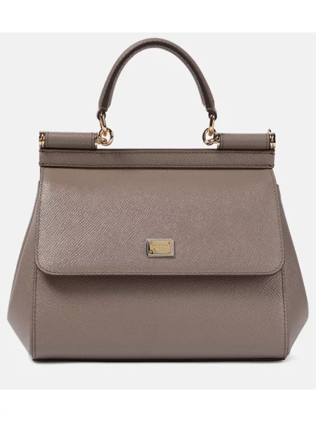 Geanta de piele Dolce&gabbana din piele maro