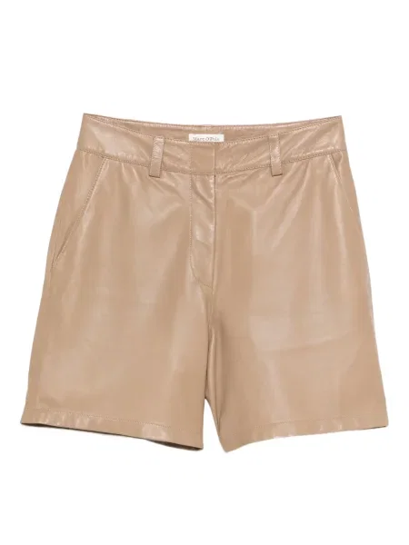 Pantaloni scurți Marc O'polo din piele maro