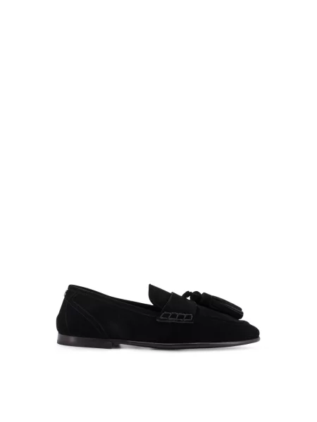 Półbuty Dolce And Gabbana skórzane czarne