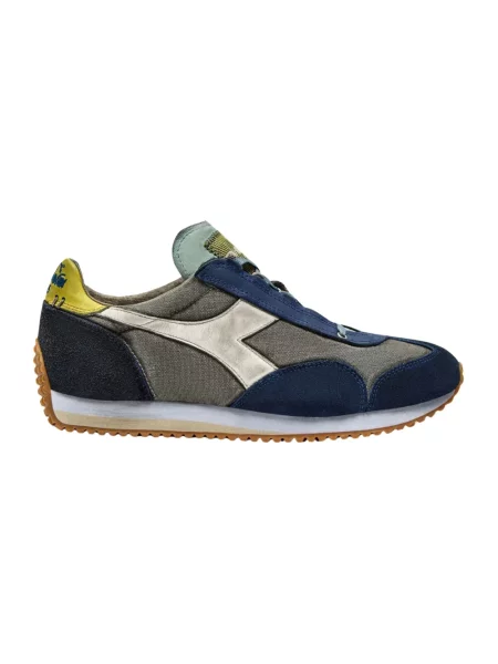 Sneakersy Diadora z kamieniami niebieskie