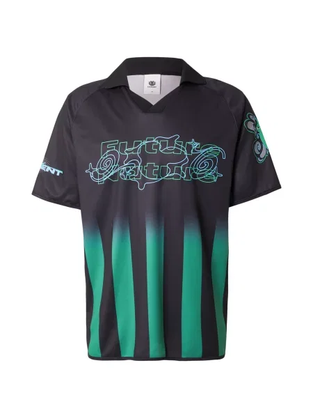 ELEMENT Tricou EAXE azur / verde smarald negru