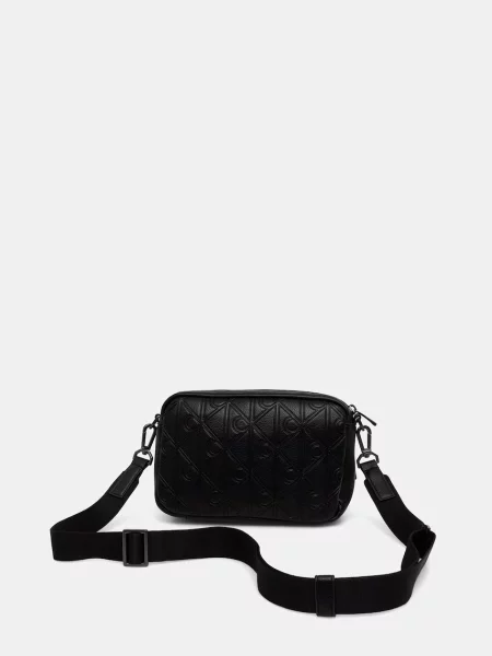 Calvin Klein Saszetka Emblem Aop Deboss Camera Bag czarny