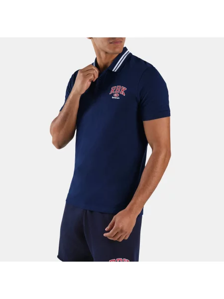 Reebok Koszulka polo RBK Collegiate dla mężczyzn male Vector Navy Size: XS granatowa