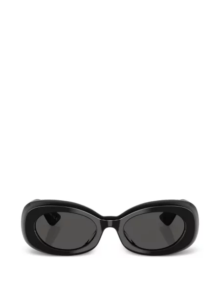 Ochelari de soare ovali Oliver Peoples negru