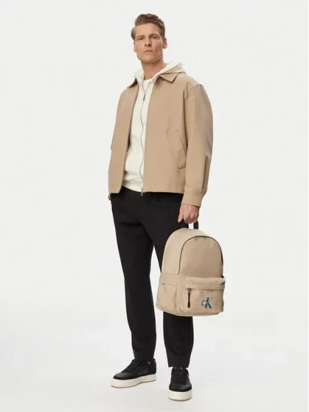Calvin Klein Jeans Rucsac Solid Monologo Backpack bej