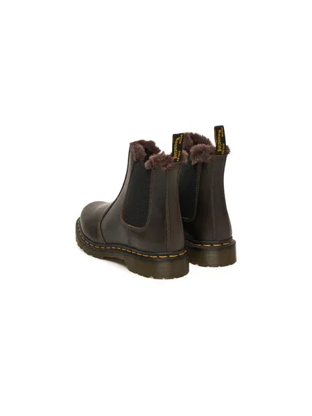 Dr. Martens Chelsea čižmy Leonore tmavošedá čierna