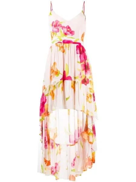 Rochie Twinset cu model floral cu imagine alb