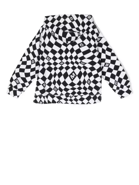 Bluza z kapturem dziecięca Mm6 Maison Margiela czarna