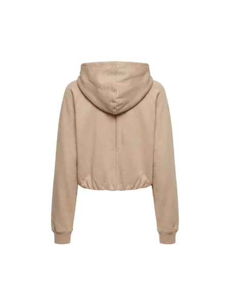 Bluza z kapturem Sportmax z kapturem brązowa