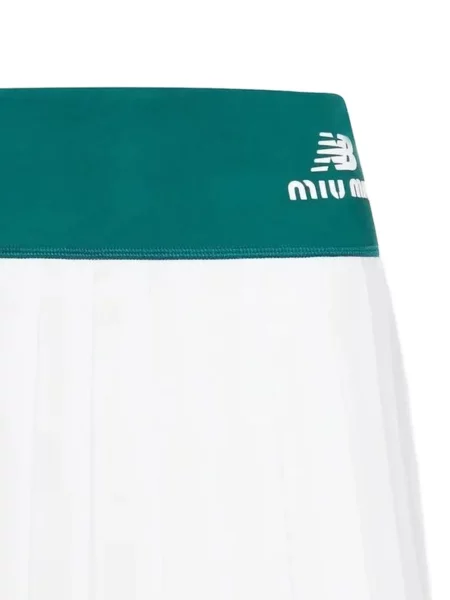Mini sukňa Miu Miu biela