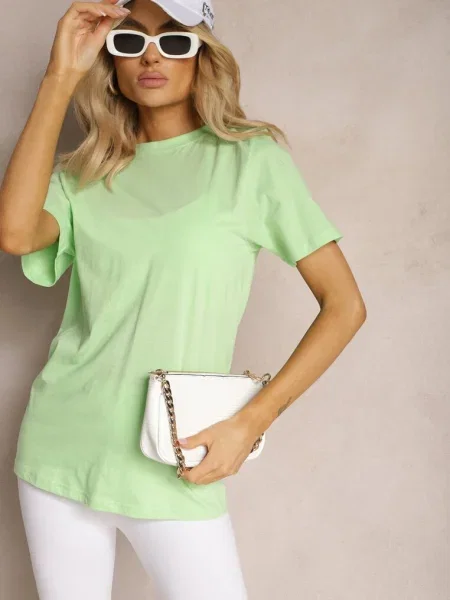 Tricou Deschis din cu Maneca Scurta Anemila verde