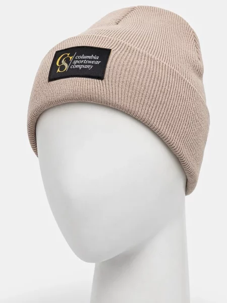 Шапка Columbia City Trek Heavyweight з товстого трикотажу бежевий