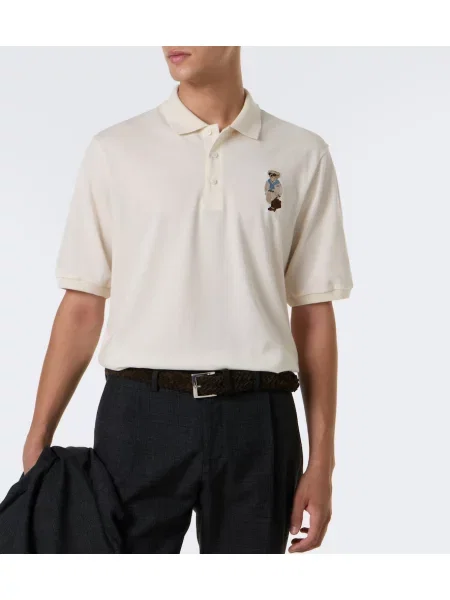 Kašmírová polokošeľa Ralph Lauren Purple Label biela