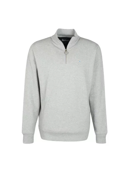 Bluza Barbour z zamkiem błyskawicznym do połowy szara