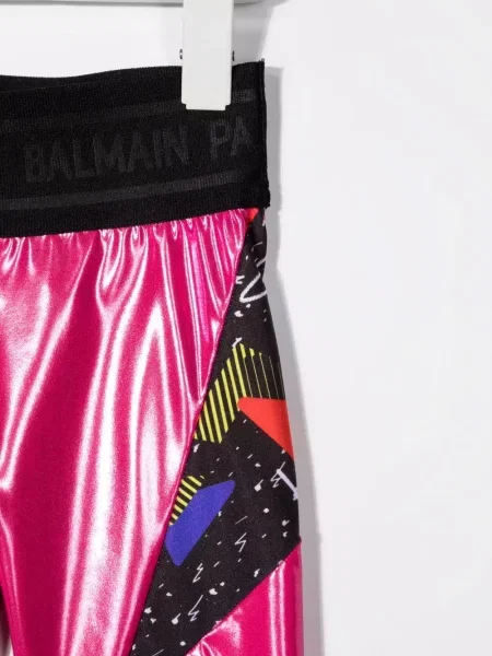 Legginsy dziecięce Balmain różowe