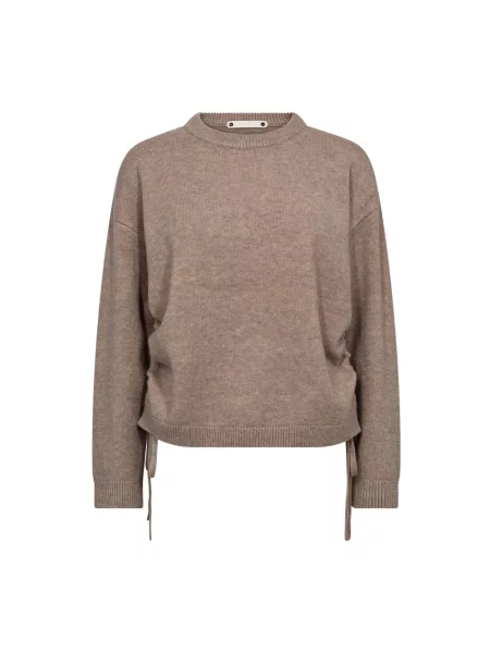 Dzianinowy sweter Co'couture brązowy