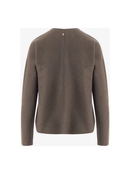Sweter Giorgio Armani z kaszmiru brązowy