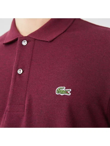 Поло Lacoste бордовое