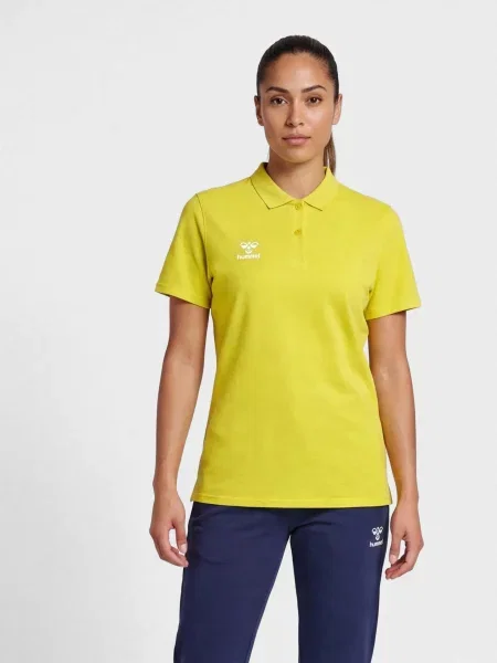 Koszulka polo Hummel Go żółta