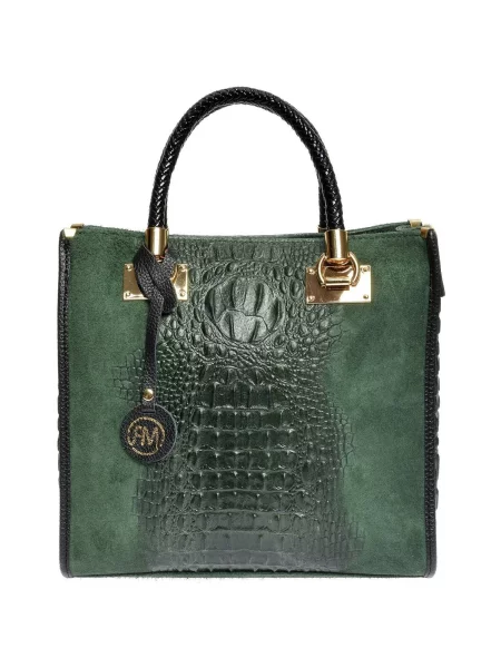 Geantă shopper Roberta M verde