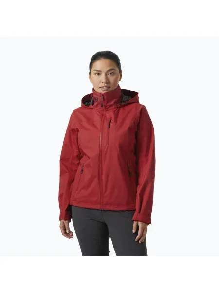 Geacă de navigație pentru femei Helly Hansen Crew Hooded red roșu